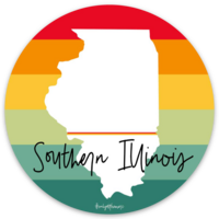 Southern Illinois Sunset Sticker